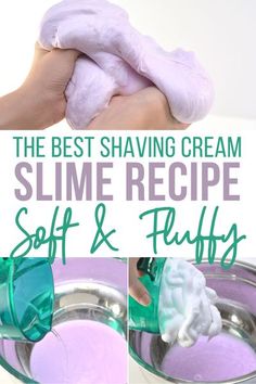 the best shaving cream slime recipe soft & fluffy for all skin types