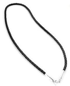 PRICES MAY VARY. Braided Black Faux Leather Cord 14" long and 3mm thick Weighs approximately 3.5 Grams Closes with a Spring Ring Clasp Marked .925 Cord Will Fit a Pendant that has a 5mm Round or Larger Bail Opening. Black Faux Leather, Spring Rings, Leather Cord, Chains Necklace, Womens Jewelry Necklace, Chain Necklace, Black Leather, Jewelry Necklaces, Faux Leather