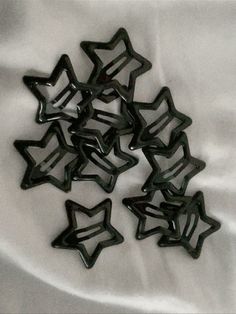 Acubi Accessories, Y2k Objects, Acubi Core, Acubi Jewelry, Y2k Black Aesthetic, Stars Y2k, Acubi Aesthetic, Kawaii Hair Accessories, Accessories Y2k