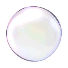 a soap bubble on a white background