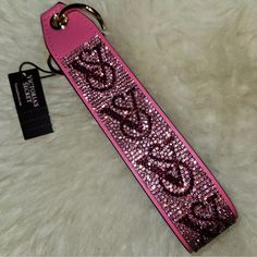 Brand New With Tags Attached Or Sealed In Manufacturer Packaging Victoria’s Secret Wristlet Keychain Nwt Sku 9560 53 Qbs Price Is Firm, Thank You For Understanding! Vs Keychain, Pink Sparkle, Wristlet Keychain, Key Card Holder, Victoria's Secret Pink, Secret Pink, Victoria’s Secret, Pink Color, Car Accessories