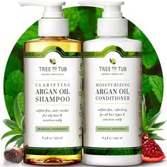 Greasy, clumpy, heavy hair is a total nightmare! Double down on Wild Soapberry's pH-balancing care with a Tea Tree Mint Tree Shampoo and Conditioner for Oily Hair that nourishes a sticky, oily scalp and banishes the bad smell of oily hair . Don't strip natural oils! This sulfate free shampoo and conditioner for sensitive skin uses organic botanicals to support vibrant, voluminous hair and a clean, fresh-feeling scalp . Wash away grime, detangle, and soothe all with one super shampoo and conditio Tea Tree Mint Shampoo, Sulfate Free Shampoo And Conditioner, Mint Shampoo, Argan Oil Shampoo, Shampoo And Conditioner Set, Oily Scalp, Sensitive Scalp, Sulfate Free Shampoo, Oily Hair