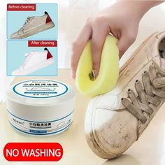 Anhydrous Cleaning Cream For Small White Shoes Cleaning Cream For Sports Shoes Canvas Shoes Cleaning Tool For Small White Shoes Features: Mild and Durable:The traditional way of brushing shoes is easy to damages the of shoes, resulting in peeling, degumming, pilling, and other problems of the upper. Effective Dirt Removal:Active decontamination dissolves, effectively dirt with anhydrous cleaning paste, and adds penetrants to penetrate deeply into the upper. Keep your shoes as clean as new! Appli White Shoes Cleaning, Cleaning Sneakers, White Shoe Cleaner, Bathroom Tools, Shoes Cleaning, All White Shoes, How To Clean White Shoes, Sneaker Cleaner, Shoe Cleaner