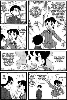 a comic strip with an image of a boy talking to another person in the background