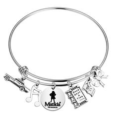 PRICES MAY VARY. Musical Gift-Mat Bracelet Material – High Quality Stainless Steel; Hypoallergenic and allergy free, a simple and decent accessory would match your outfit perfectly. Measurement: bangle diameter: 6.5 cm (2.56") diameter.This adjustable wire bracelet fits from 7" to 8.5" wrists. TIPS: manual measuring permissible error. Perfect For Cast Gifts ,Director Gifts or As a Keepsake for Loved Ones Performing In a Show This items will come to you nicely packed in a velvet bag, which is str Adjustable Wire Bracelet, Cast Gifts, Musical Theater Gifts, Musical Gift, Theatre Gifts, Broadway Musical, Wire Bracelet, Velvet Bag, Musical Theatre