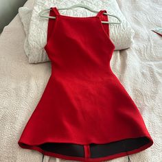 New With Tag Red Zara Dress Zara Red Dress, Zara Short Dress, Zara Mini Dress, Red Christmas Dress, Zara Mini, Red Dress Women, Red Dress Short, Zara Shorts, Zara Dress