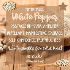 Red Pepper Witchcraft, White Rice Witchcraft, Pepper Magical Properties, Peppermint In Witchcraft, Black Pepper In Witchcraft, Peppercorn Magical Properties, Magical Herbs Witchcraft, Money Candle Spell, Herbal Witch