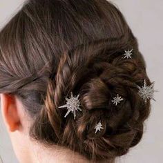 Holiday Updo, Rose Braid, Sparkly Hair Accessories, Padmé Amidala, Lilla Rose, Yennefer Of Vengerberg, Braided Half Up, Braided Bun Hairstyles, Padme Amidala