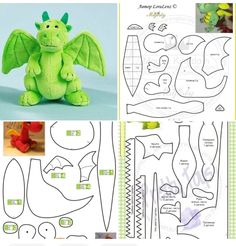 the paper doll is made to look like a dragon