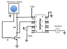 the circuit diagram for an automatic sensor