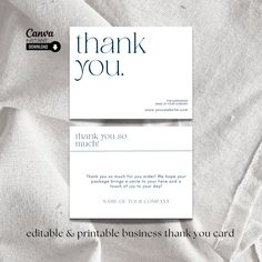 a thank card with the words thank you so much on it, and an image of a