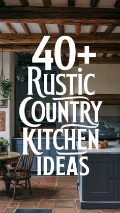 40+ Rustic Country Kitchen Ideas Grandma Would Approve Of Rustic French Kitchen, Mediterranean Kitchens, Old World Kitchens, Simple Living Lifestyle, Shiplap Walls