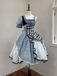 [Deadline for reservations: July 10] Alice in Wonderland Asymmetrical – Belchic Alice In Wonderland Items, Alice In Wonderland Dresses, Alice In Wonderland Clothes, Mad Hatter Dress, Wonderland Outfit, Alice In Wonderland Outfit, Asymetrical Dress, Alice And Wonderland, Alice Dress