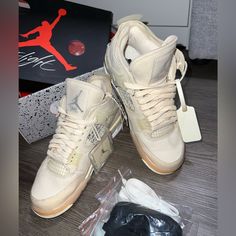 Wmns Air Jordan 4 Retro Sp Size 7 New! Tried To Wear Them But Not My Favorite Style For Now. Jordan 4 Off White Beige, Jordan Shoes Air 4, Shoes Air Jordans 4, Jordan 4 Sand Linen, Nike Air Jordan 4 Retro Brown, Air Jordan 4 Retro What The, Womens Air Jordan 4 Retro, Best Jordans 4, Size 7 Jordans