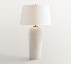 Carter Milk Glass Table Lamp (20") Construction Crafts, Williams Sonoma Home, Glass Table Lamp, Glass Table, Milk Glass, On Off, Pottery Barn, Charleston, Light Bulb