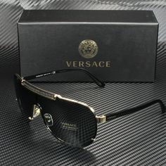 These Are Brand New! 100% Authentic! Comes With Case, Card, And Paperwork. Beautiful! As Always Reasonable Offers Are Accepted. Versace Sunglasses Men, Stylish Glasses For Men, Designer Glasses For Men, Fancy Watches, Versace Gold, Fashion Eye Glasses, Lenses Color, Versace Accessories, Stylish Glasses