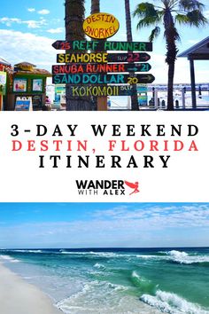 Planning a long weekend in Destin, Florida and looking for things to do? Check out our 3-Day Destin, FL itinerary filled with things to do and places to visit on your beach vacation! Destin Florida Nightlife, Destin Florida Things To Do In Winter, Destin Florida In October, Best Places To Eat In Destin Fl, Destin Florida Outfits What To Wear, Things To Do In Miramar Beach Florida