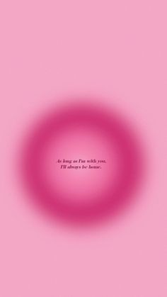 a pink circle with the words above it