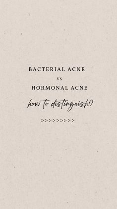 Can you distinguish between hormonal and bacterial acne? #acnetips #acne Black Friday Esthetician, Facial Post Ideas, Esthetician Content Ideas, Acne Awareness Month, Bacterial Acne, Acne Aesthetic, Esthetician Ideas, Dermatology Aesthetic, Esthetician Posts