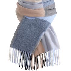 PRICES MAY VARY. Comfortable & Warm: Women's Scarf is made of very soft cashmere-like acrylic, high quality yarn and cotton. Soft feeling, warm and skin-friendly, you'll love how it feels around your neck without itching. Our blanket scarf is washable and colorfast. The scarves are well stitching made, long-lasting, fabric no pilling and plush fall off to stain your clothes. Suitable Size: Our scarfs for women measure approximately 80"L x 23.6"W, including tassels. The perfect length makes it po Knitting Scarves & Shawls, Cheap Knitted Scarves For Fall, Cheap Casual Knitted Scarves, Styling A Shawl Blanket Scarf, Crocheted Scarf Using Simply Soft, Shawl Blanket Scarf, Cheap Fleece Shawl For Elderly Tutorials, Knitted Shawl Blanket, Cashmere Scarf Pattern Free Knitting