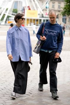 Menswear Street Style, Paris Mens Fashion, Street Style 2017, Stylish Couple, Mens Fashion Week, Swag Style, Fashion Images, Fashion Couple