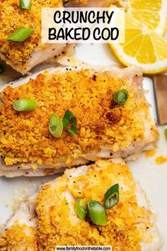 Buttery Baked Cod features thick filets of cod coated in melted butter, drizzled with lemon juice, topped with a crunchy cracker coating and baked until perfectly tender. Just 4 ingredients and 30 minutes to make! Cod Filets, Scampi Recipe, Gumbo Recipe, Sushi Recipes, Baked Fish, Appetizer Salads, Seafood Dinner, Great Appetizers