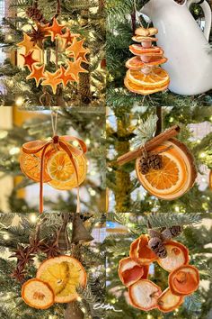 Looking for a fun and festive way to decorate your Christmas tree? Check out these 13 amazing DIY ideas for making dried orange ornaments! Perfect for adding a rustic touch to your holiday decor, these DIY ornaments are easy to make and will make your tree truly stand out. Get creative and have a blast crafting your own unique designs. Don't wait, start your DIY ornament project today and spread the holiday cheer! Dried Orange Decorations Diy, Diy Orange Garland Christmas, Orange Slice Christmas Ornaments, Easy Tree Decorations, Dehydrated Fruit Ornaments, Dried Orange Christmas Ornaments, Vintage Christmas Wrapping Ideas, Dried Fruit Decorations Christmas, Natural Tree Decorations Xmas