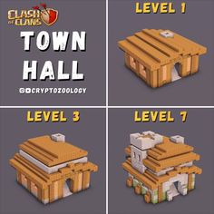 the steps to build a town hall in minecraft