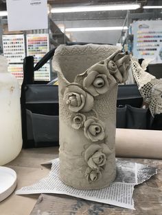 a vase that is sitting on a table