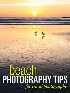 the cover of beach photography tips for travel photography