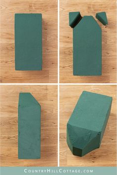 step by step instructions to make an origami house