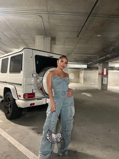 Jaden Jumpsuit – Liberate LA Jersey With Heels Outfit, Denim Jumpsuit Photoshoot, Denim Corset Jumpsuit, Strapless Denim Jumpsuit Outfit, Denim Brunch Outfits Black Women, How To Style Denim Jumpsuit, How To Style A Denim Jumpsuit, Denim Romper Outfit Jumpsuits, Strapless Denim Jumpsuit