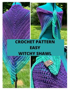 the crochet pattern is easy to make and looks great on someone's body