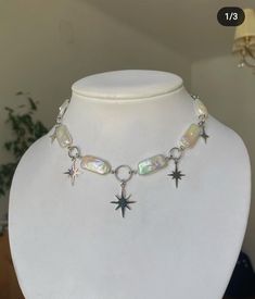 Ethereal Jewelry, Fresh Water Pearl Necklace, Water Pearl Necklace, Jewelry Accessories Ideas, Handmade Wire Jewelry, Funky Jewelry, Fresh Water Pearl, Fantasy Jewelry, Diy Schmuck