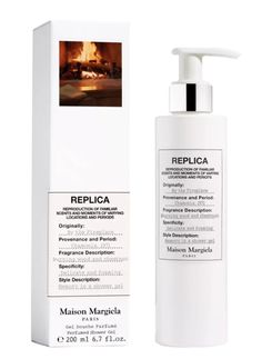 Replica By The Fireplace Perfumed Shower Gel 6.7oz 200ml NEW SEALED IN BOX. Replica By The Fireplace, Dragon Woman, By The Fireplace, Gold Dragon, The Fireplace, Shower Gel, Body Wash, Scents, Bath And Body