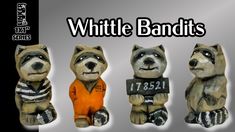 three raccoon bears are holding mugs in their hands and the words white bandits on them