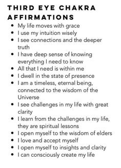 Chakra Prayers, Eye Affirmations, How To Become Happy, Chakra Healing Meditation, Chakra Affirmations, Healing Affirmations, Energy Healing Spirituality, Awakening Quotes, Affirmations For Happiness