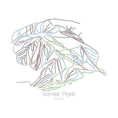 a drawing of a leaf with the words winter park on it