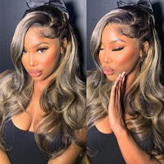 PRICES MAY VARY. 【FB/27 Lace Front Wig Human Hair Material】: 12a Grade Brazilian Virgin Human Hair,13x6 Transparent Lace Wigs, Super Soft And Natural Looking, Minimal Shedding, No Nappy, Tangle Free Pre Plucked,Heat-Resistant And Can Be Tended With A Hot Comb 【Balayage Lace Front Wig Human Hair Color】: Dark Blonde Wig True To Color, No Color Loss After Washing, Glueless Highlight Wig Human Hair Be Highlighted And Two Toned, Luster And Funky, Doesn'T Matt Up, Ombre Human Hair Wigs Won'T Patchy An Sew In Hairstyles With Color Highlights, 2024 Wig Hairstyles, Brown Wig With Highlights Black Women, 13x6 Lace Frontal Wig Hairstyles, Melted Lace Wig, Wigs For Black Women Color, Black Body Wave Wig With Highlights, Brown Highlights Lace Wig, Body Wave Highlight Wig