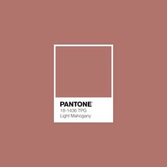 pantone's light mahogany color is shown in this graphic style, with the text pantone on it