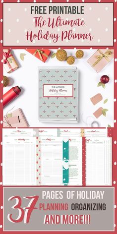 the ultimate holiday planner with free printables