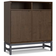 Walnut Brown | Banting Entryway Storage Cabinet Modern Industrial Entryway, Entryway Storage Cabinet, Laundry Cabinets, Industrial Entryway, Accent Chests And Cabinets, Entryway Storage, Garage Storage Cabinets, Kitchen Sale, Door Cabinet