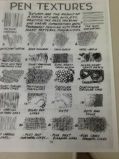 some type of pen textures on a piece of paper