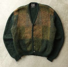 Men Grandpa Sweater Outfit, Knit Grandpa Sweater, Old Grandpa Sweaters, Grandpa's Sweater, Thrifted Clothes, Grandpa Sweater Collection, Grandpa Fashion, Cold Weather Outfit, Mohair Cardigan