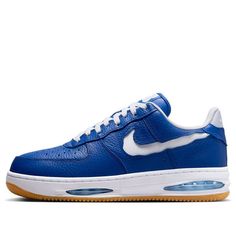 Nike Air Force 1 Low Evo 'Team Royal' HF3630-400 Bape Shoes, Nike Air Force 1 Low, Air Force 1 Low, Stylish Sneakers, Nike Air Force 1, Air Force 1, Tennis Shoes, Nike Air Force, Air Force