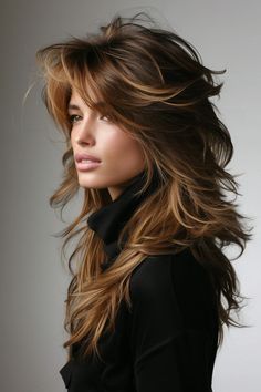 Layered Shag, Long Shag Haircut, Arabian Stallions, Shag Haircuts, Hairstyles For Layered Hair, Everyday Clothing, New Hairstyle