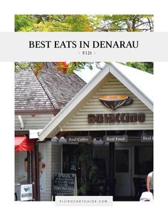 an image of a restaurant with the words best eats in denarau