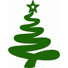 a green christmas tree with stars on top