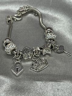 Charm Bracelets For Girls, Pretty Jewelry Necklaces, Charms Pandora, Bracelets Charms