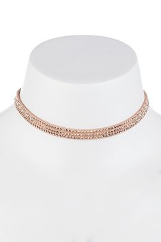 This choker is part of our "Crystal Wave" collection. A collection of chokers made with  the exclusive Italian material Alcantara and Swarovski crystals of the same size. It can cover twice the wrist like a bracelet, giving volume and extra effect to the large amount of shiny crystals. This choker would make the perfect gift for any special gifting occasion. It would also make a lovely treat for yourself. Detailed Choker Information: -Base Metal: Alcantara -Crystals: Highest Quality Austrian Cry Rose Gold Choker Necklace, Shiny Crystals, Rose Gold Choker, Multi Wrap Bracelet, Crystal Choker Necklace, Button Bracelet, Gold Choker Necklace, Crystal Choker, Gold Choker